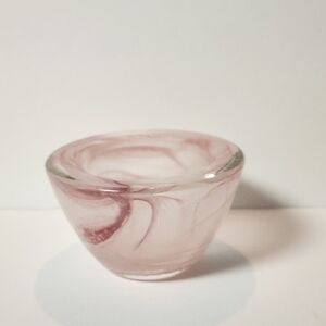 Pink Marbled Candle Votive